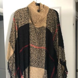 Black and brown shawl